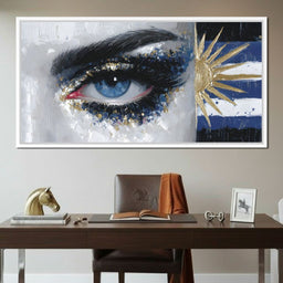 Golden Sun Blue Eye - NicheCanvas