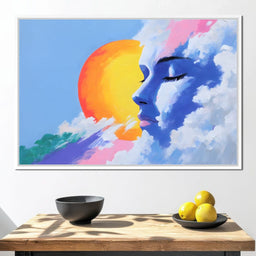 Dreamscape of Sunlit Skies - NicheCanvas