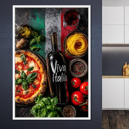 Italian Feast Still Life - NicheCanvas