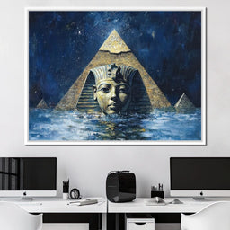 Pharaoh's Timeless Reflection - NicheCanvas
