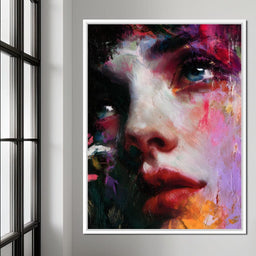 Vivid Portrait of Reflective Soul - NicheCanvas