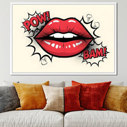 Vivid Lips Pop Explosion - NicheCanvas