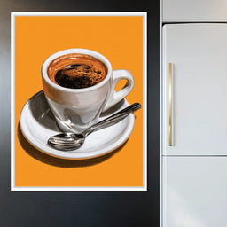 Bold Morning Ritual on Gold - NicheCanvas