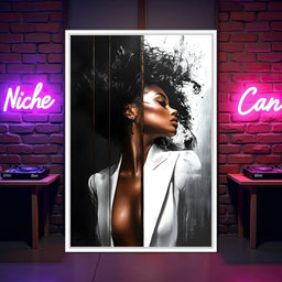 Harmony of Contrast and Elegance - NicheCanvas