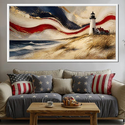 Coastal Beacon Of Freedom - NicheCanvas
