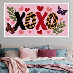 Wild Safari Love XOXO Hearts - NicheCanvas