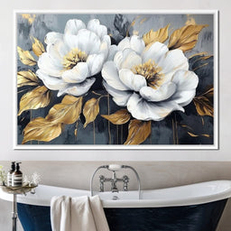 Golden Petals Harmony - Wildrose Creations - NicheCanvas