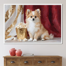 Pomeranian Popcorn Soiree - NicheCanvas