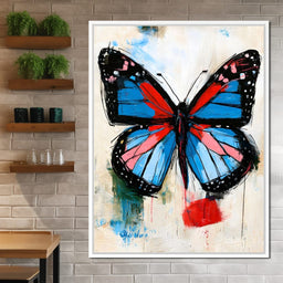 Vibrant Ascent of the Painted Wing - NicheCanvas