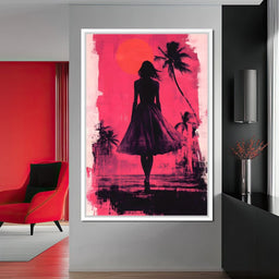 Sunset Silhouette - NicheCanvas