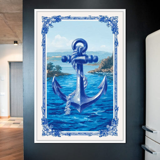 Tropical Ship Anchor Canvas Print