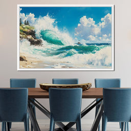 Ocean's Mighty Embrace - NicheCanvas