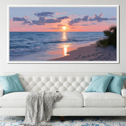 Ocean Dawn Romantic Skies - NicheCanvas