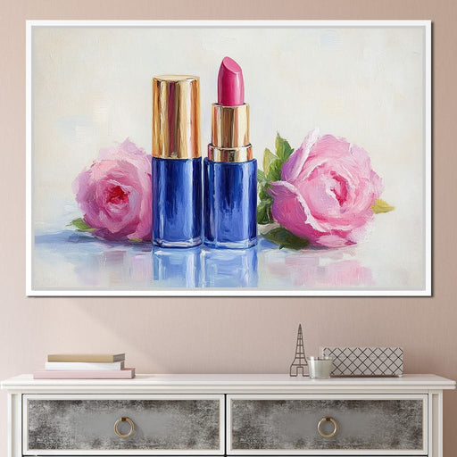 Rose Lipstick Canvas Print