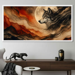 Solitary Howl Before Dawn - NicheCanvas
