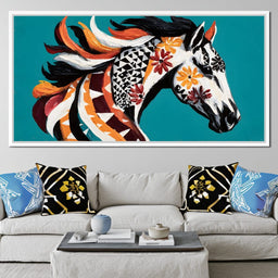 Vibrant Equine Spirit - NicheCanvas