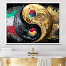 Golden Yin Yang Energy Balance - NicheCanvas