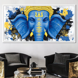 Ganesha Golden Majestic Tranquility - NicheCanvas