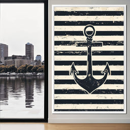 Nautical Stripes Voyage - NicheCanvas