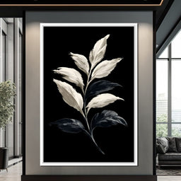Silent Presence of Pale Leaves - NicheCanvas