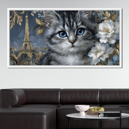 Eiffel Dreams Feline Romance - NicheCanvas