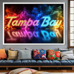 Tampa Bay Neon Night - NicheCanvas