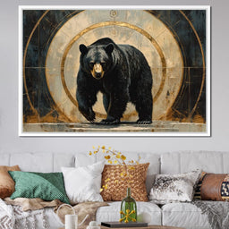 Majestic Bear Golden Portal - NicheCanvas