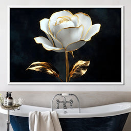 Golden Petals Elegance - NicheCanvas