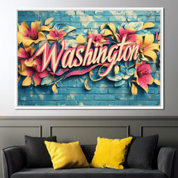 Floral Washington - NicheCanvas