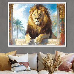 Lion Oasis - NicheCanvas