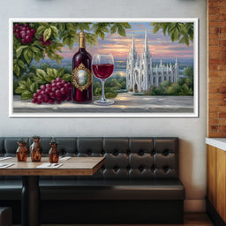 Sunset Vineyard Reverie - NicheCanvas