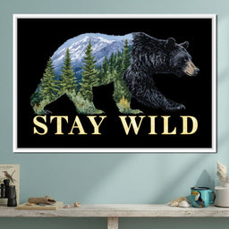 Bear Spirit Mountain Wildscape - NicheCanvas