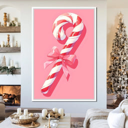 Sweet Holiday Candy Cane Delight - NicheCanvas