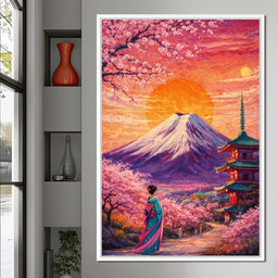 Sakura Sun Ascension - TooplesArt - NicheCanvas