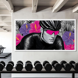 Tropical Cyclist Neon Momentum - NicheCanvas