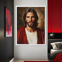Divine Reflection of Grace Jesus Portrait - NicheCanvas