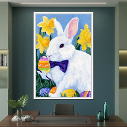 Easter Bunny Egg Painter - NicheCanvas