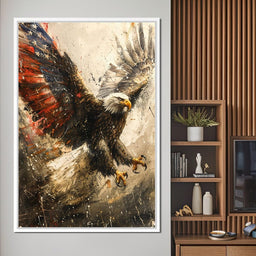 Patriot's Pride: The Eagle's Essence - NicheCanvas
