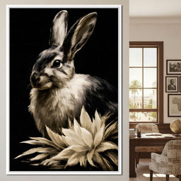 Quiet Contemplation Of The Wild Hare - NicheCanvas