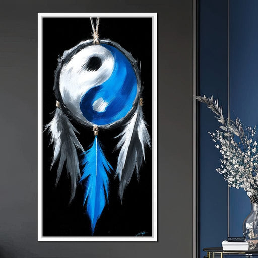 Yin Yang Dreamcatcher Balance Canvas Print