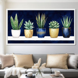 Pots of Verdant Harmony - NicheCanvas