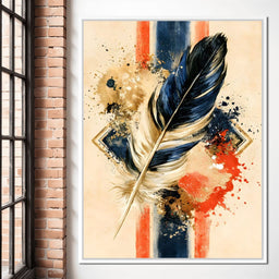 Fragmented Descent of the Golden Plume - NicheCanvas