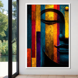 Radiant Stripes of Tranquil Face - NicheCanvas