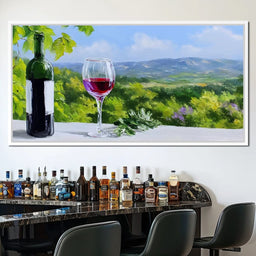 Sunlit Vineyard Elegance - NicheCanvas