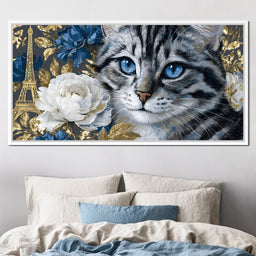 Parisian Elegance Feline Dreams - NicheCanvas