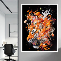 Citrus Storm Tiger Awakening - NicheCanvas