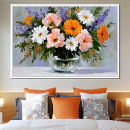 Garden Bouquet Still Life Oil - NicheCanvas
