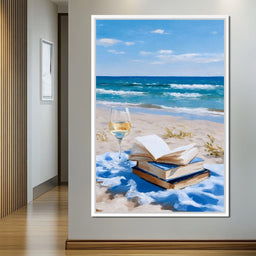Seaside Pages and Golden Sip - NicheCanvas