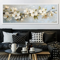 Blossoming Alabaster Flowers - NicheCanvas