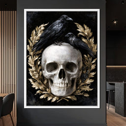 Gilded Crows Upon Bone - NicheCanvas